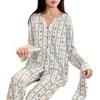 Xia Modal Maternity Pajamas: Adjustable Breastfeeding Sleepwear for Pregnancy and Postpartum