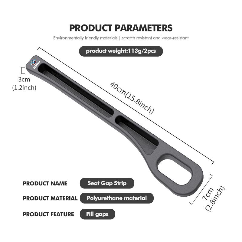 2pcs Car Seat Gap Filler Side Seam Plug Leak-proof Filling Strip For BMW Performance M2 M3 M4 X1 X3 X4 X5 E87 X7 E91 G20