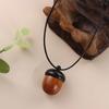 Women Necklace Ethnic Style Braided Rope Gawu Box Long Necklace Female Necklace Ebony Necklace
