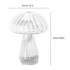 Glass Mushroom Vase Clear Small Bud Flower Vase Cute Mushroom Propagation Stations for Home Room Kitchen Office Windowsill Decoration