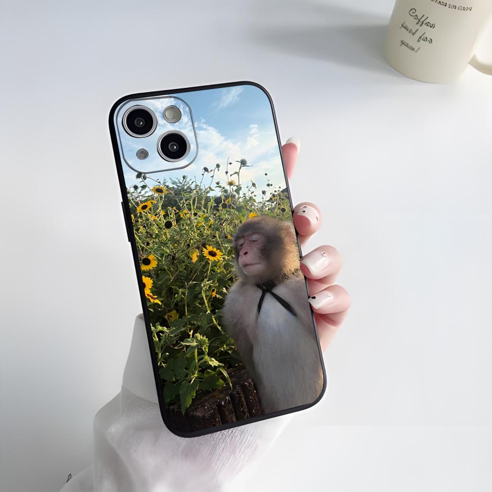 Funny Monkey Phone Case For IPhone 17 Pro Max 15 Pro 16 14 Plus 12 13 Mini 11 Pro Shockproof Soft Cover