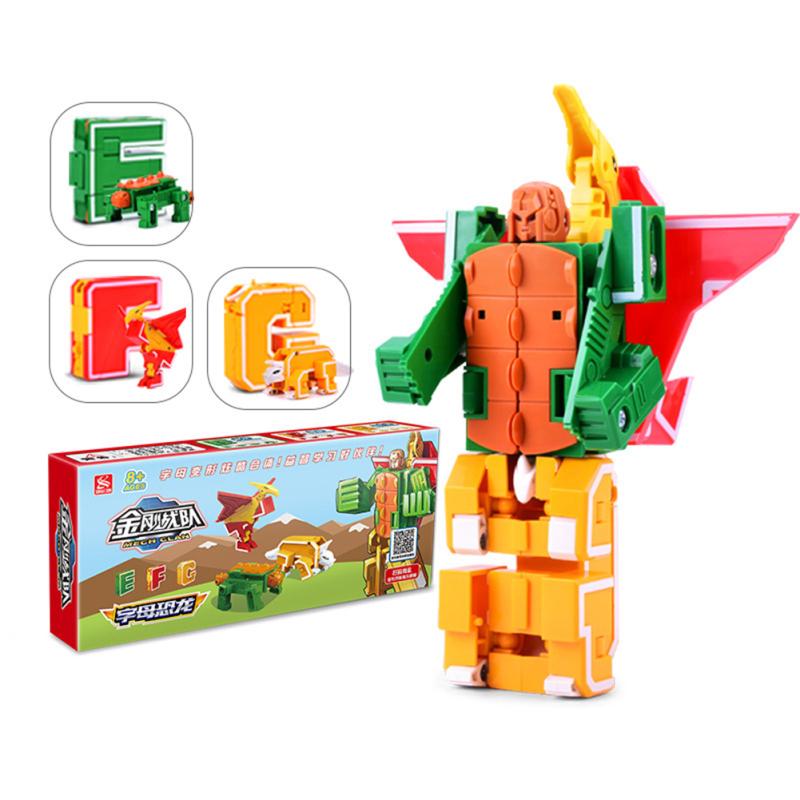 

Команда Кинг-Конг, английский алфавит, деформация динозавра, игрушка для раннего образования, подарок 2#