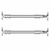 Stainless Steel Telescopic Shower & Wardrobe Curtain Rod for Bathroom