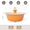 COOKSMARK IH compatible pot 26cm IH compatible Compatible with all heat sources Ceramic coating with glass pot lid Unbreakable clay pot Comes with a