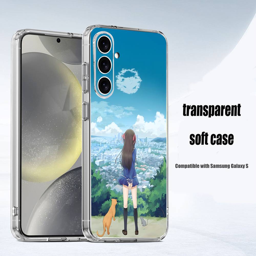 Anime F-Fruit B-Baskets Phone Case For Samsung S24,30,21,22,23,20 FE,lite,PIus,Ultra,5G,Note,9,10 Transparent Cover
