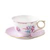 Coffee Cup And Saucer Set, High-End Afternoon Tea, Warm Flower Tea Cup Matching, Simple And Small Fresh Coffee Cup