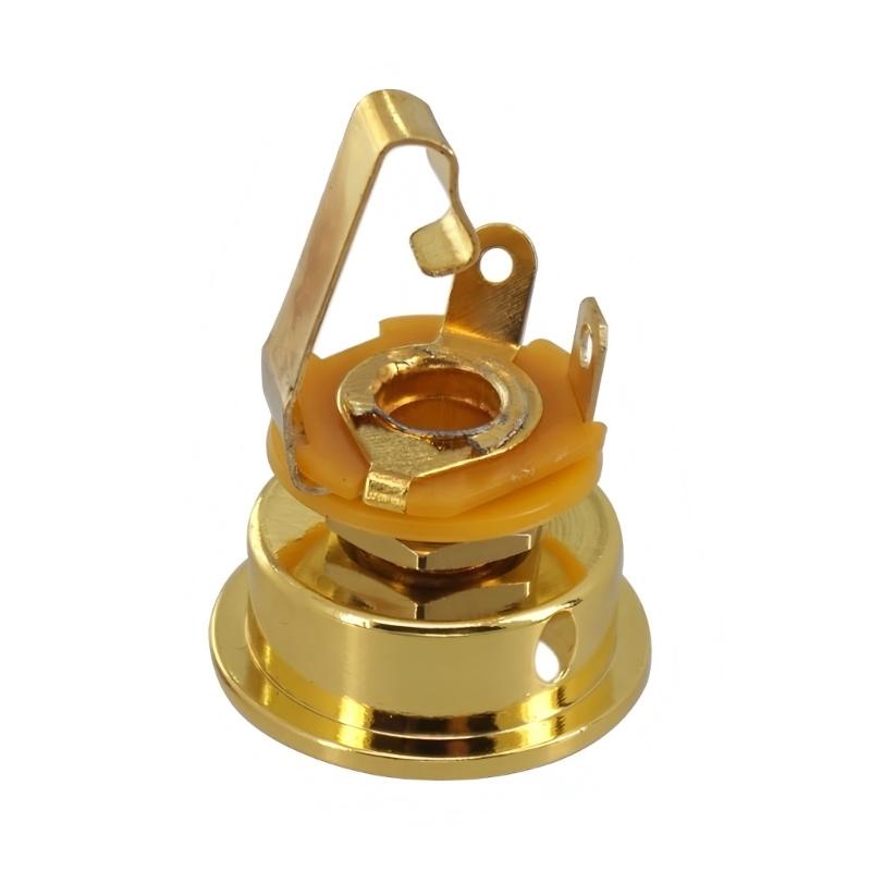 Mono Instrument Jacks Electric Guitar Jacks Single Channel Guitar Plug Metal Texture for Electric Guitar and Bass