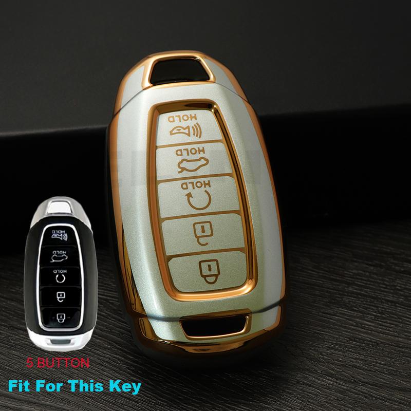 Quicksand TPU Car Remote Key Case Cover For Hyundai i30 ix25 Elantra KONA Solaris Azera Grandeur Ig TM Accent Santa Fe Palisade