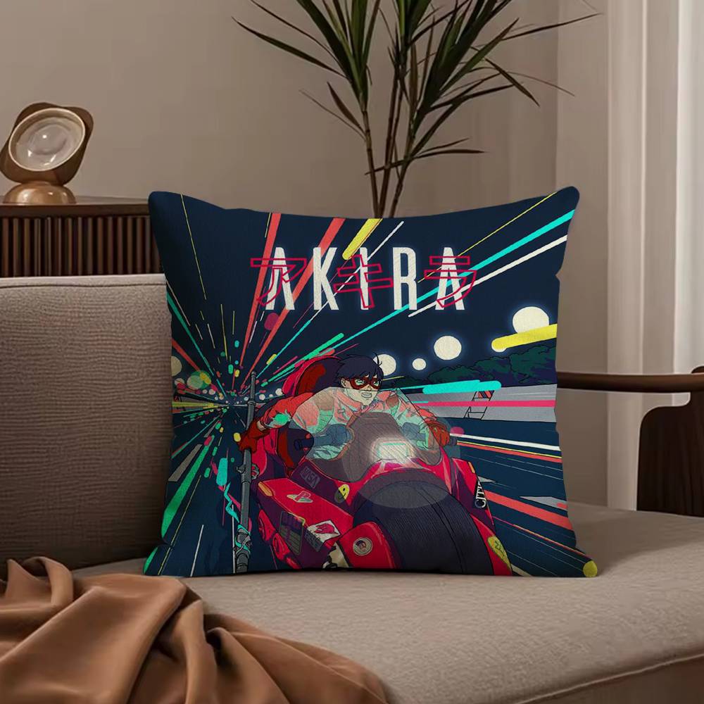 Anime Manga A-Akira Pillow Case Anti-dustmite Pillowcase Invisible zipper silky short plush Sofa cushion cover
