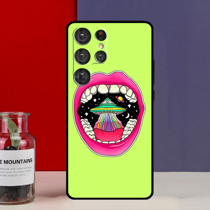Aesthetic Alien Funda Case For Samsung Galaxy S25 Ultra S9 S10 S20 S22 Plus S21 FE S23 S24 Ultra Phone Cover