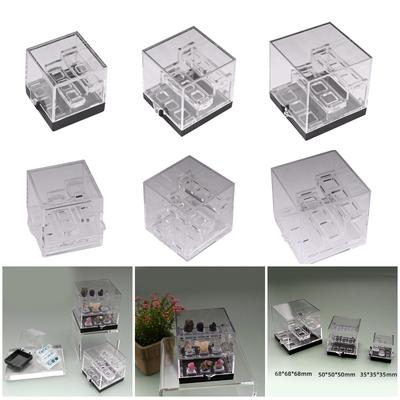 Mehrzweck Staubdichte Kristall Aufbewahrungsbox Tragbar für Geologen und Schmuckdesigner Präsentation Natürlicher Schönheit