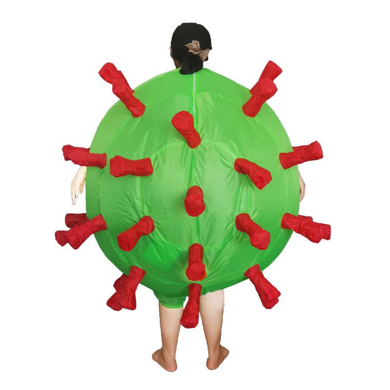Opblaasbaar Virus Kostuum Pak - Halloween Cosplay Cartoon Mascotte