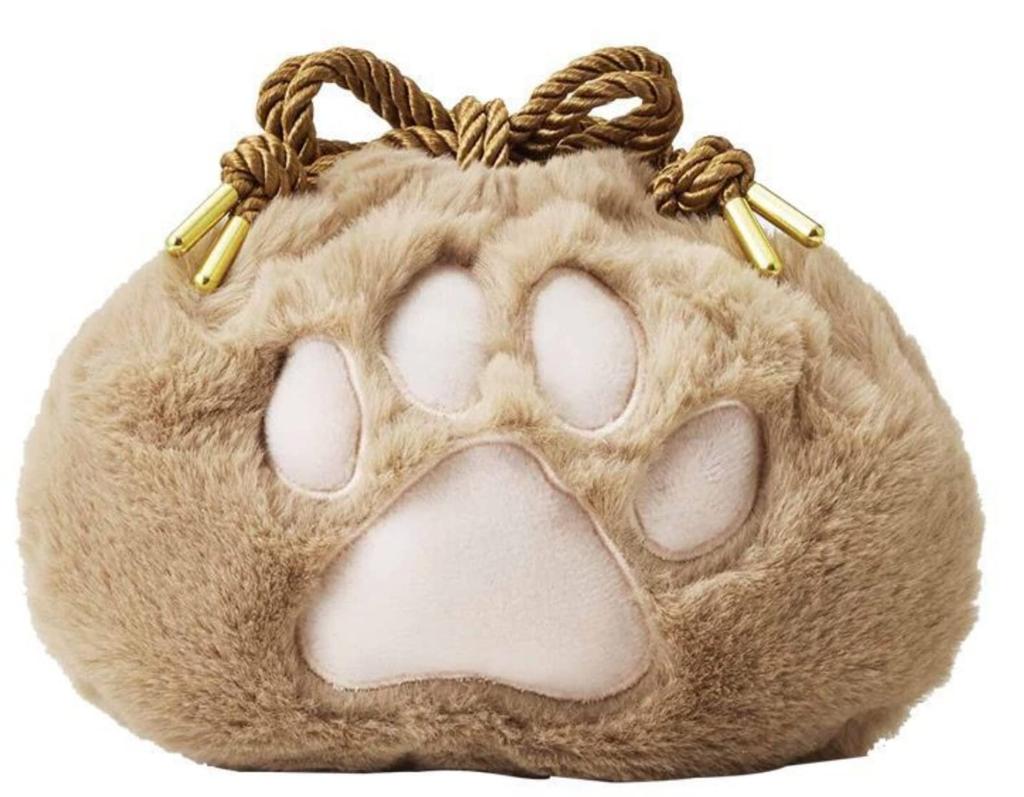 MAYACAT Cat Cosmetic Paw Print Cosmetic Cosmetic Makeup Cute Makeup Large Compact Plenty of Perfect for Business Small Item Makeup Drawstring Korean