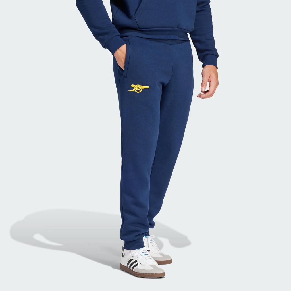 Adidas Originals Arsenal Essentials Trefoil Joggers Men Bottoms Collegiate-Navy Tribe-Yellow IK8710