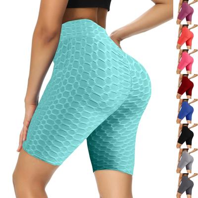 Dámské Sexy Capri, Jóga, Fitness, Hýždě, Hýždě, Bublinkové Sportovní Legíny s Kapsami