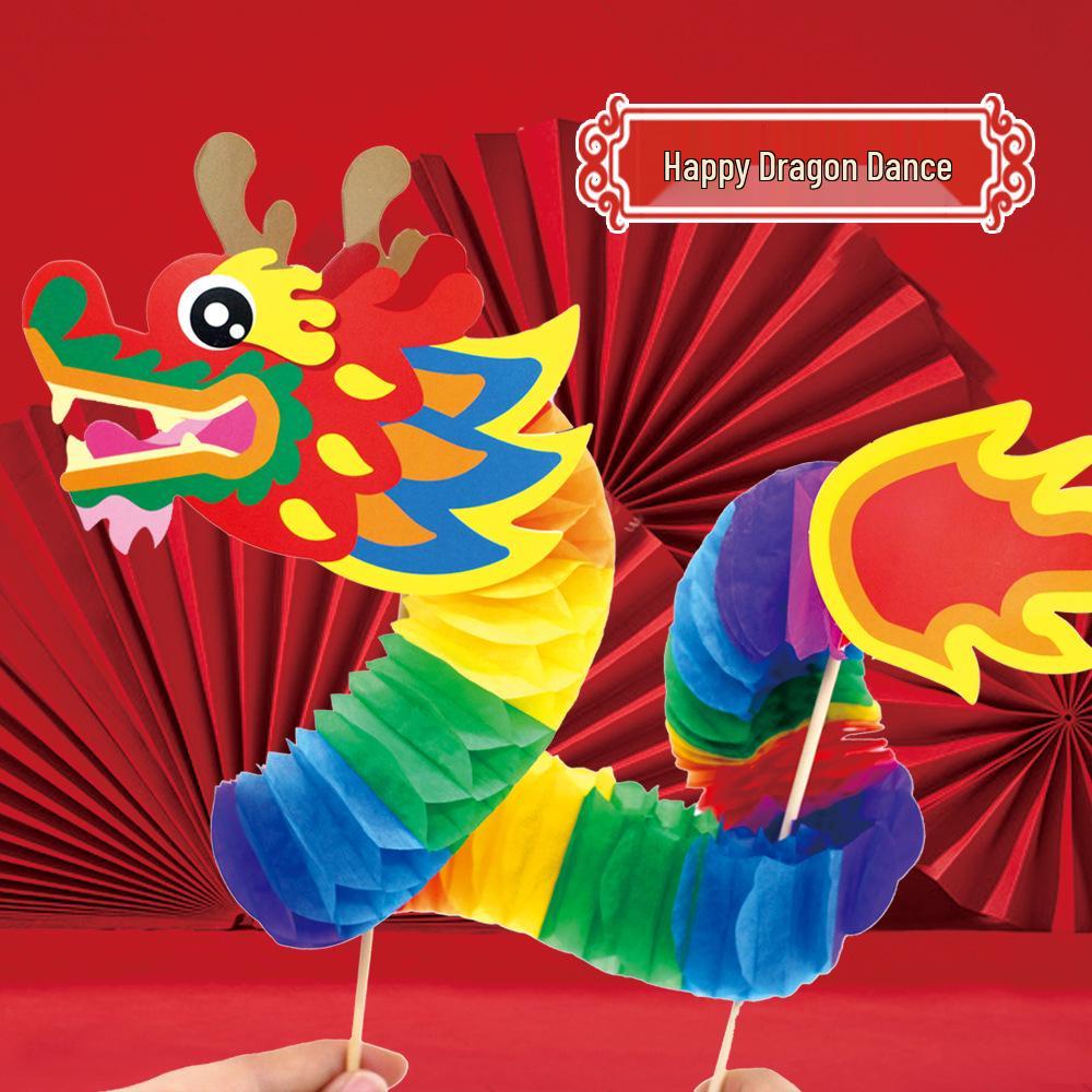 Chinese Dragon Dance Wedding Photo Props DIY Kit for Kids