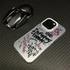 Graffiti English Writing Pattern Case for Samsung Galaxy S25 S24 S23 S22 Ultra Plus FE A16 A56 A36 A35 A55 IMD Material Cover