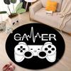 Multiple Sizes Game controller Print Round Rugs for Living Room Bedroom Floor Mats Kids Room Household Carpet Home Decor