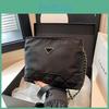 Trendy Nylon Black Small Square Bag Elegant Lightweight Crossbody Shoulder Tote