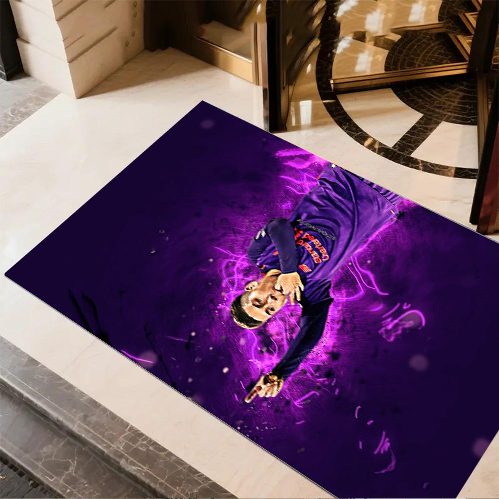 Barcelona Player Celebration Area Rug Perfect for Kitchen Playrooms Outdoor Entryway Anti-slip Rug Anime Office Decor Perfect Gift for Women/Men