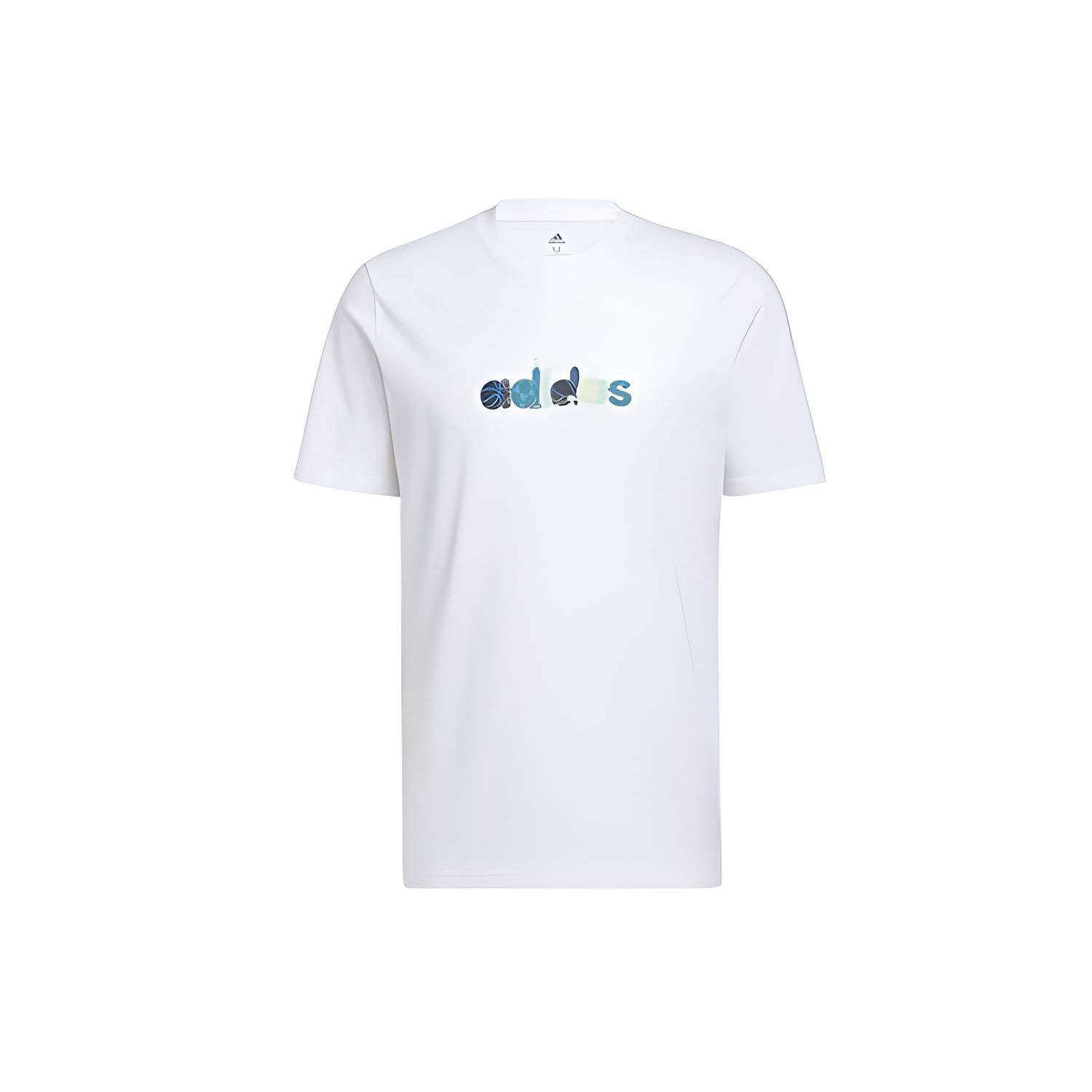 Adidas Logo Pattern Running Fitness Crew Neck Short Sleeve T-Shirt Men Tops White HE4839 XL