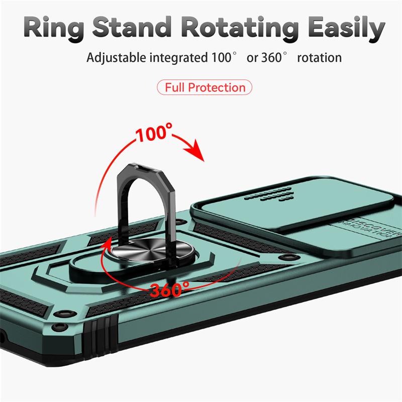 Shockproof Armor Case For Samsung Galaxy S20 Ultra 5G Magnetic Holder Ring Slide Camera Lens Cover For Galaxy S20 + Plus S 20 FE