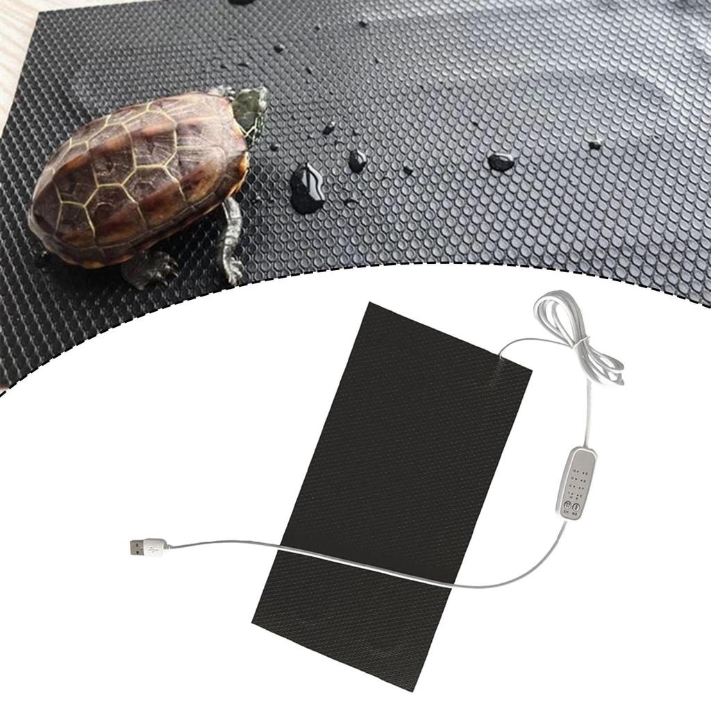 Reptile Heating Pad Warming Cushion Portable Temperature Adjustment USB Terrarium Heating Mat for Frog Small Animals Hamster