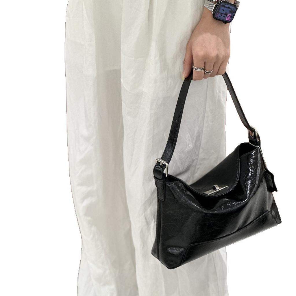 Oil Wax 2025 New Summer Fashion Retro Leather Women's Bag Single Shoulder Diagonal Span Underarm Versatile Commuter Bag