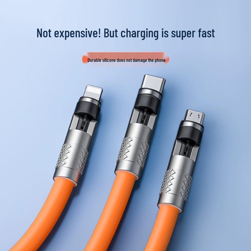 Baxiilu 540° Magnetic Rotating Cable 120W Fast Charge for iPhone