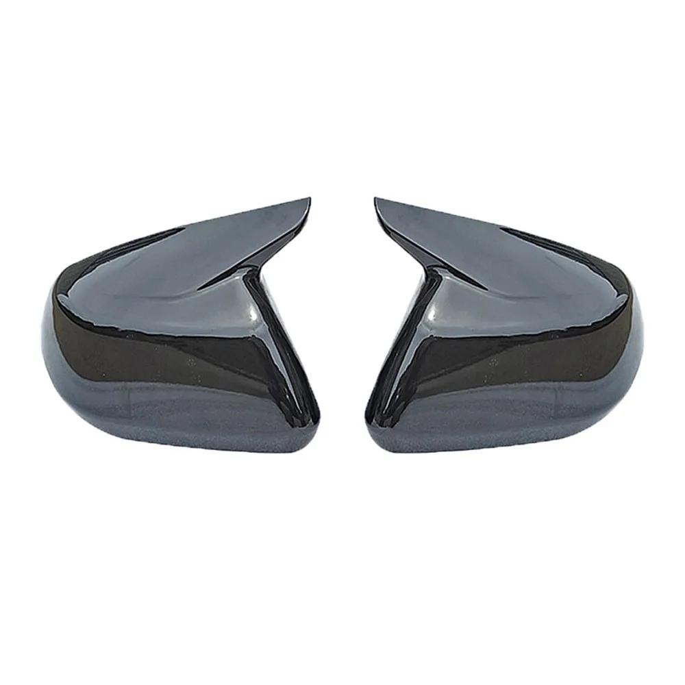 For Ford Mondeo Fusion 2025 2025 Rearview Side Mirror Cover Wing Cap Exterior Door Rear View Case Trim Carbon Fiber Look Black