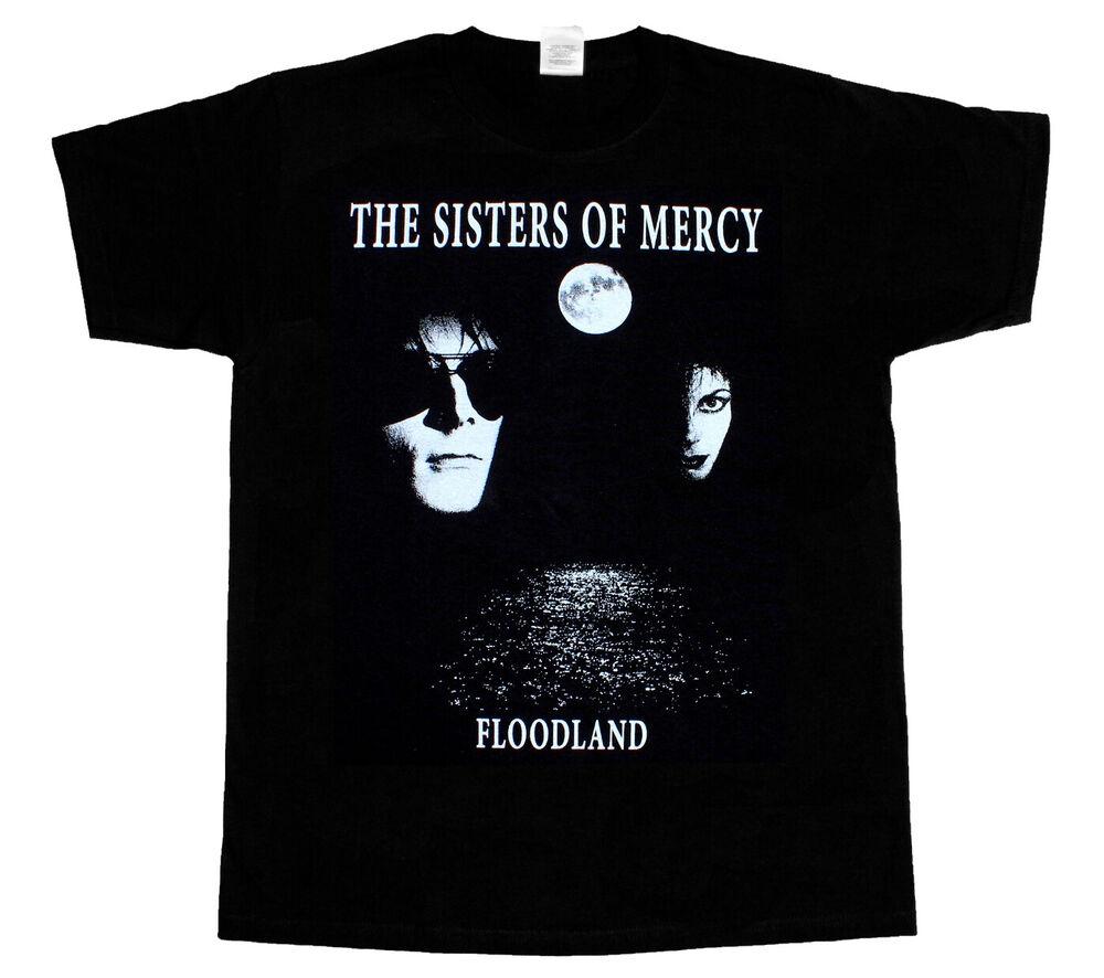 

Черная футболка унисекс Sisters Of Mercy Floodlands с короткими и длинными рукавами S