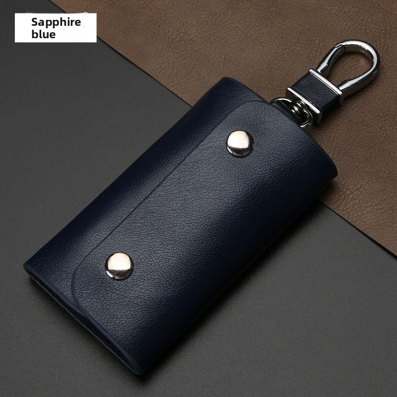 Leather Key Wallet With Chain For Men And Women Daily Use