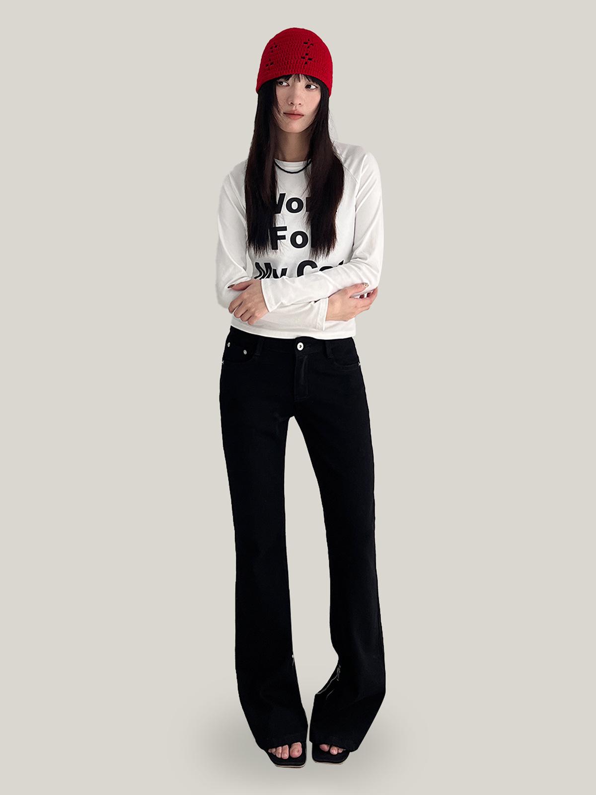 

Yuyi 2026 Women s American Print Raglan Sleeve T-shirt: Slightly Stretchy, Waist-Cinching, Slimming Long Sleeve Top (a5516) One Size білий