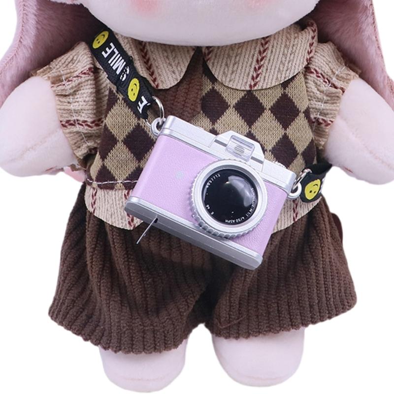 Smiling Face Camera Keychain With LED Light And Sound Effect Detail Creative Hanging Pendant For Parties Gifts