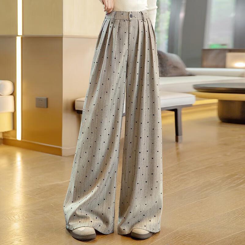 Damen High-Waist Weitbein Pendlerhose
