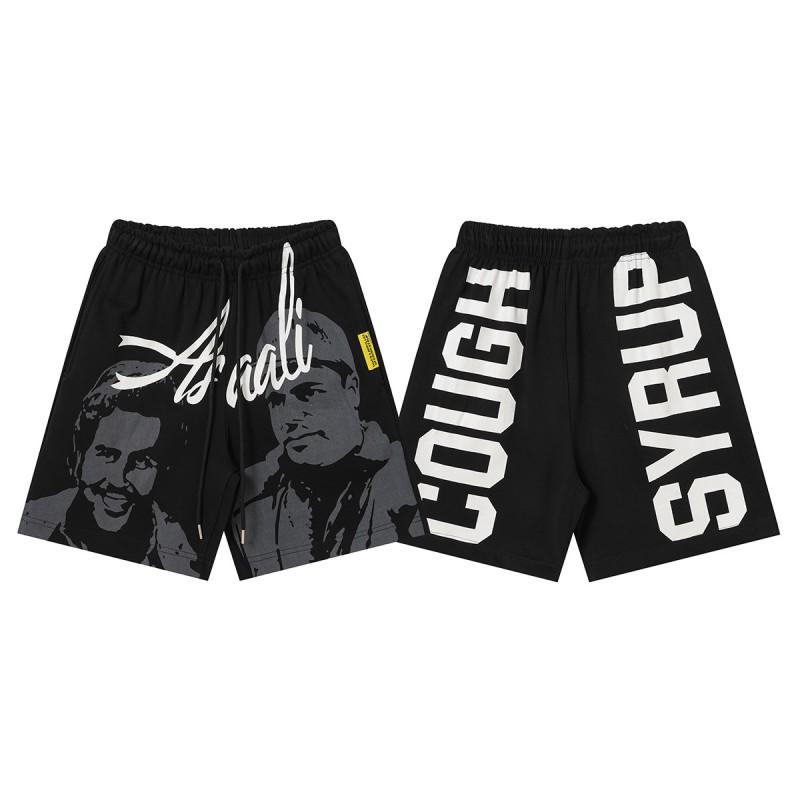 Herren Freizeitshorts mit auffälligem Buchstabenaufdruck Lockerer Schnitt Atmungsaktive Baumwolle Kurze Hosen Jugend