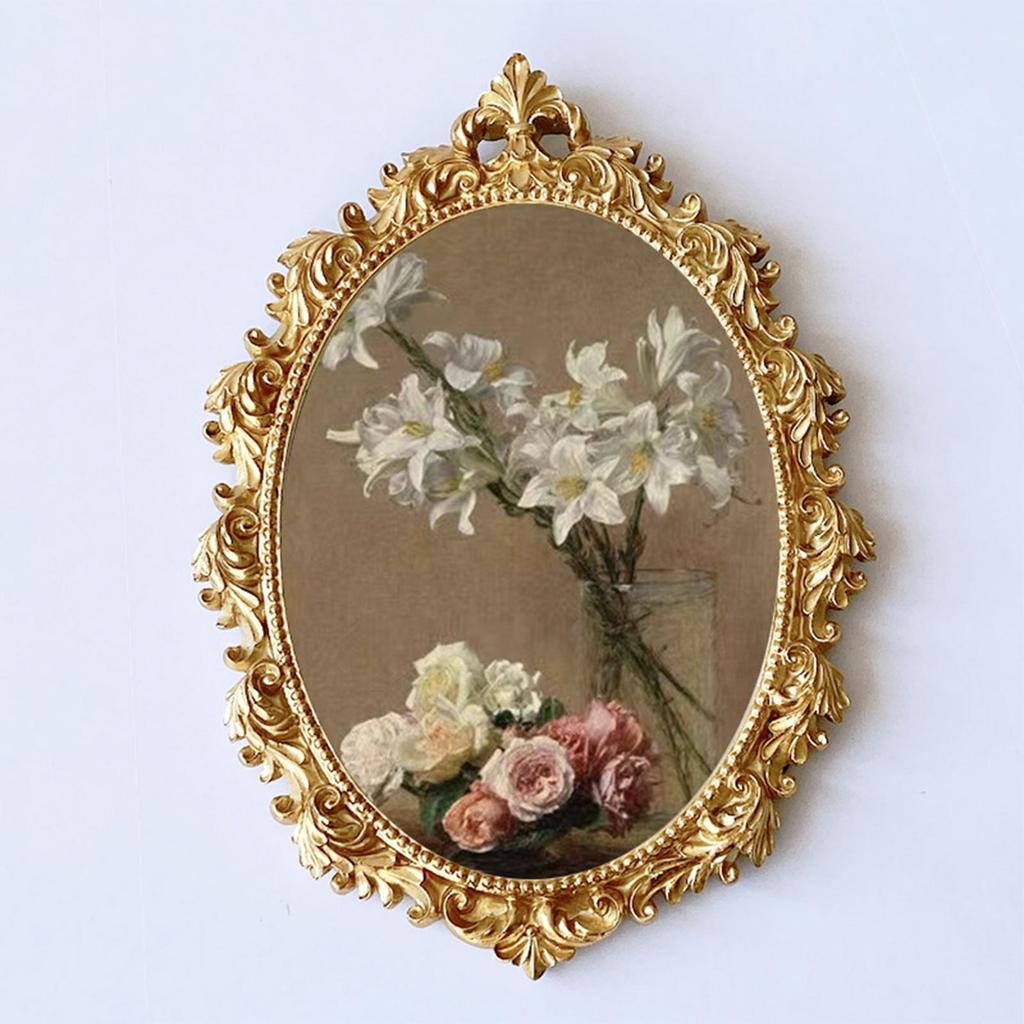 Wall Hanging Baroque Photo Frame European Style Resin Picture Decorative Display Holder