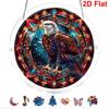 2D Flat, 2D Flat - 1pc, 2D Flat - Acrylic Puzzle - Suncatcher - Three-Layer Acrylic - Middle Layer Is a Puzzle - Stained Glass Effect Window Hanging D
