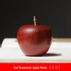 Red Pear Wood Bamboo Apple-Style Ornament Decoration (Available in Sizes 4.0, 4.5, 5) for Home and Living Room
