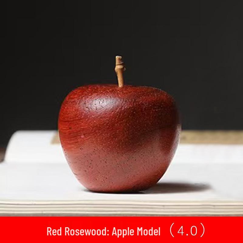 Red Pear Wood Bamboo Apple-Style Ornament Decoration (Available in Sizes 4.0, 4.5, 5) for Home and Living Room
