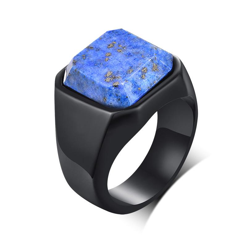 Stainless Steel Tiger Eye Stone Ring Male Accessory Factory Wholesale New Design Finger Rings for Men Fashion Wedding Jewelry