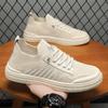 One-pedal Men's Shoes Spring Breathable Fly-woven Flat Shoes Casual Sports Lightweight Soft-soled Non-slip Mesh Shoes