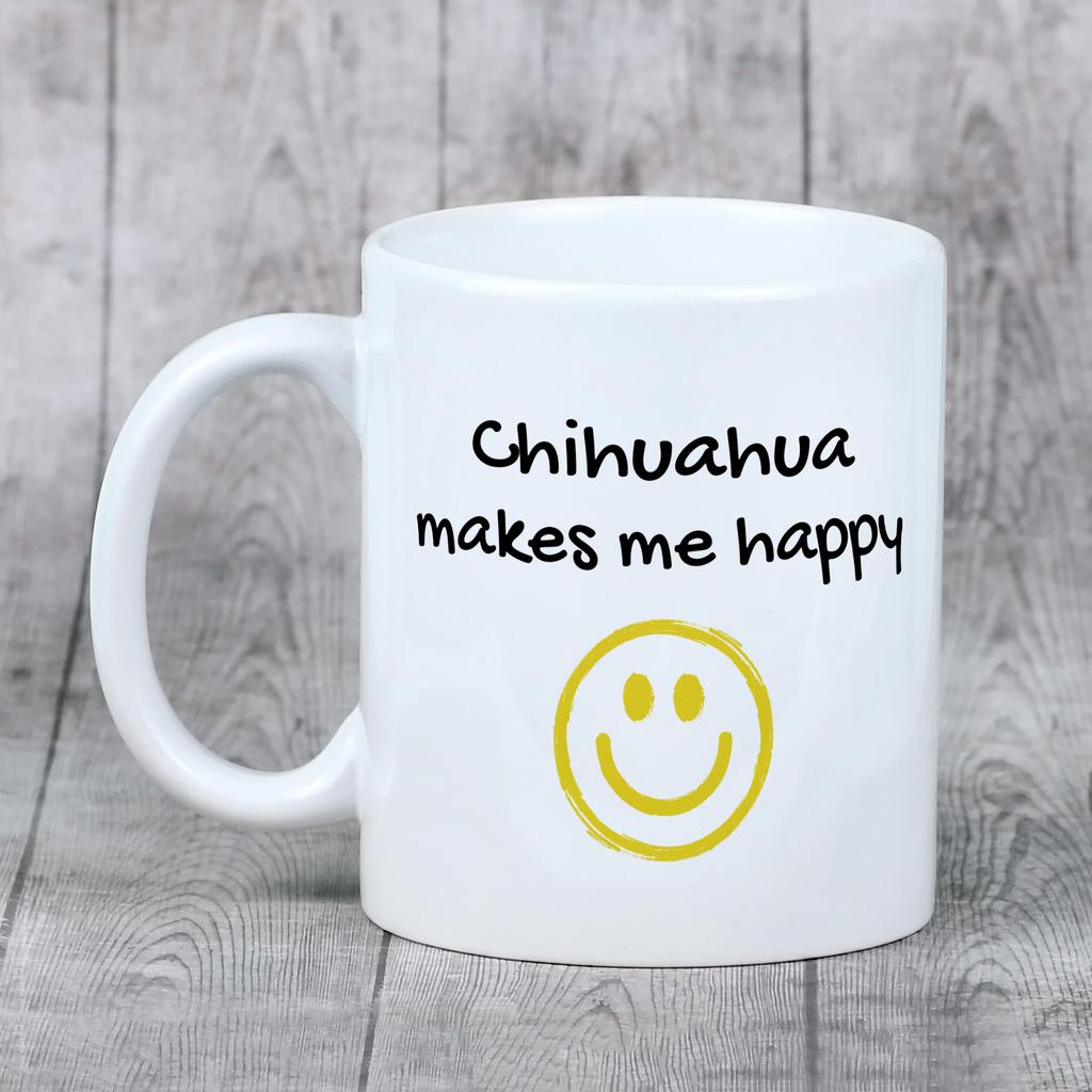 Chihuahua Short-haired, Chihuahua Smooth - Cup with a Dog, Cheerful Cup for a Dog Lover, Personalized Gift from the Art-Dog Brand