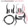 Aluminum Alloy V Brake Set for Mountain Road Bike - Front And Rear Brake Pads with Levers Cycling Riding Accessories