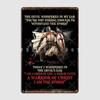 Knight Templar A Warrior Of Christ I Am The Storm Metal Plaque Poster Wall Pub Club Bar Create Wall Decor Tin Sign Poster