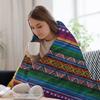 Peruvian Textile Pattern Throw Blanket Hairys Stuffeds Sofas Beach Blankets