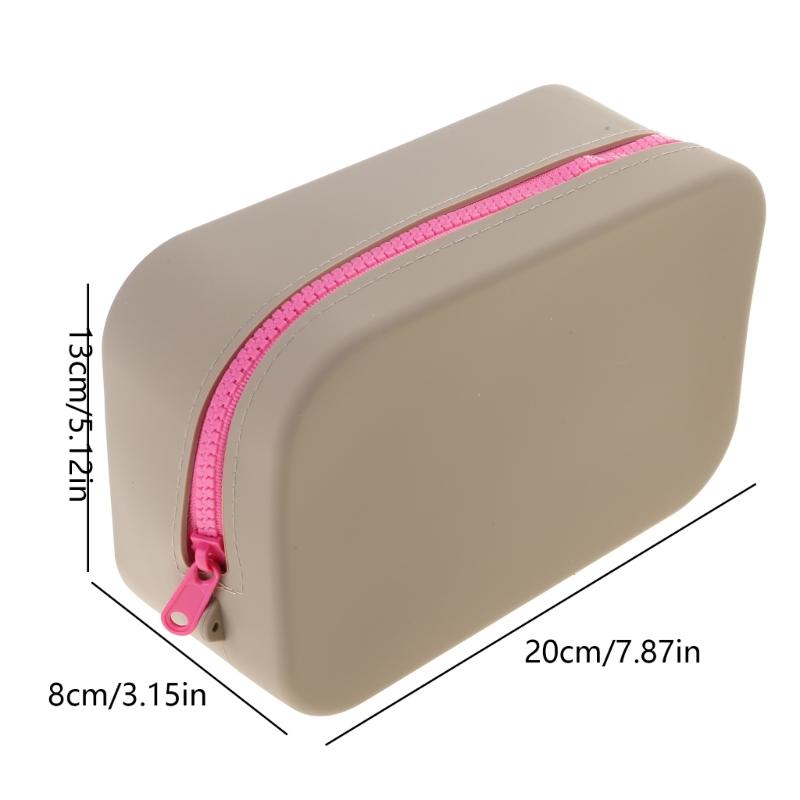 Stylish and Practical Silicone Makeup Bag Storage Organizer with Large Capacity Toiletries Pouches