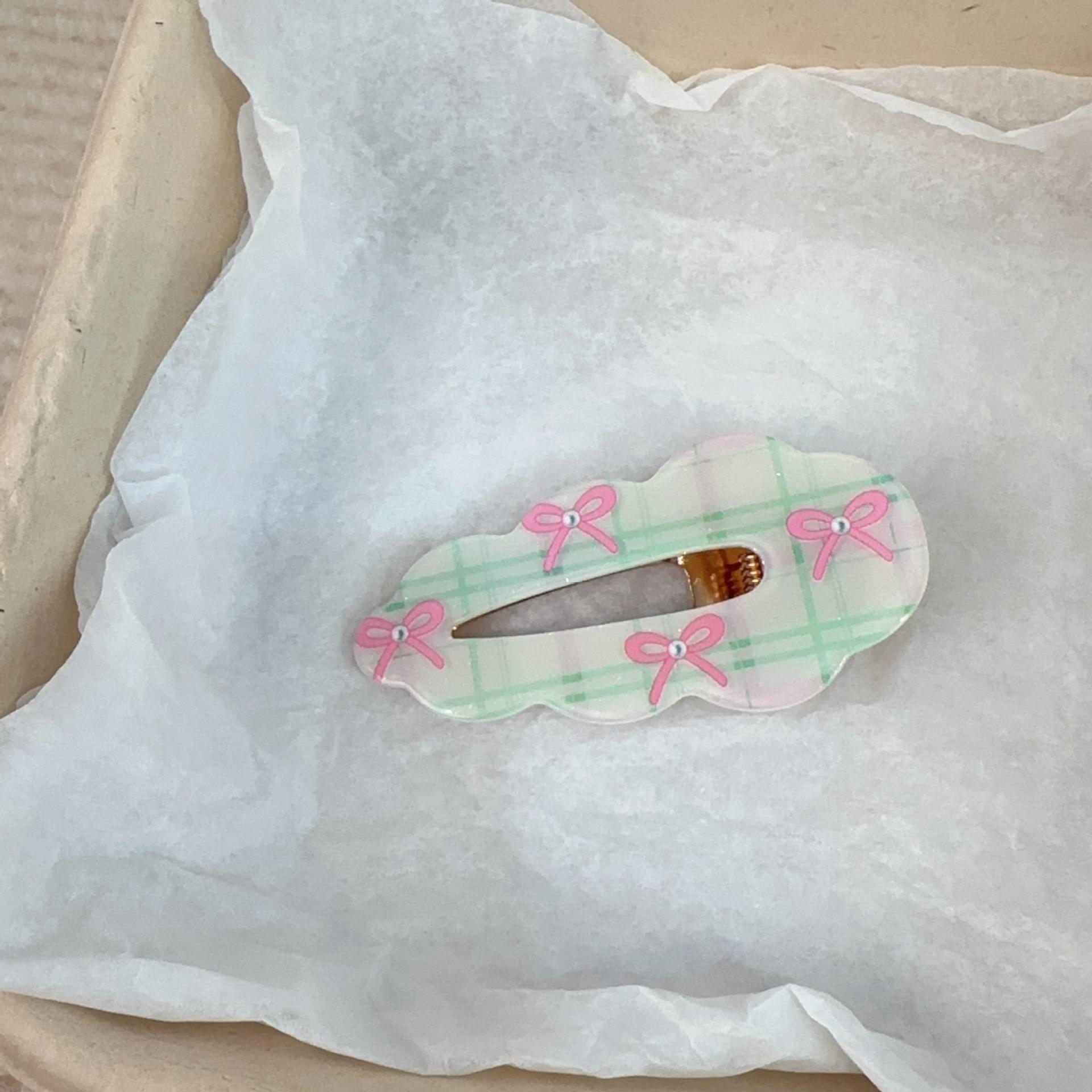 

2 Summer Fruit Grape Cherry Seamless Duck Bill Hairpin Cute children kids Girls Sweet Girl Bangs Side Clip