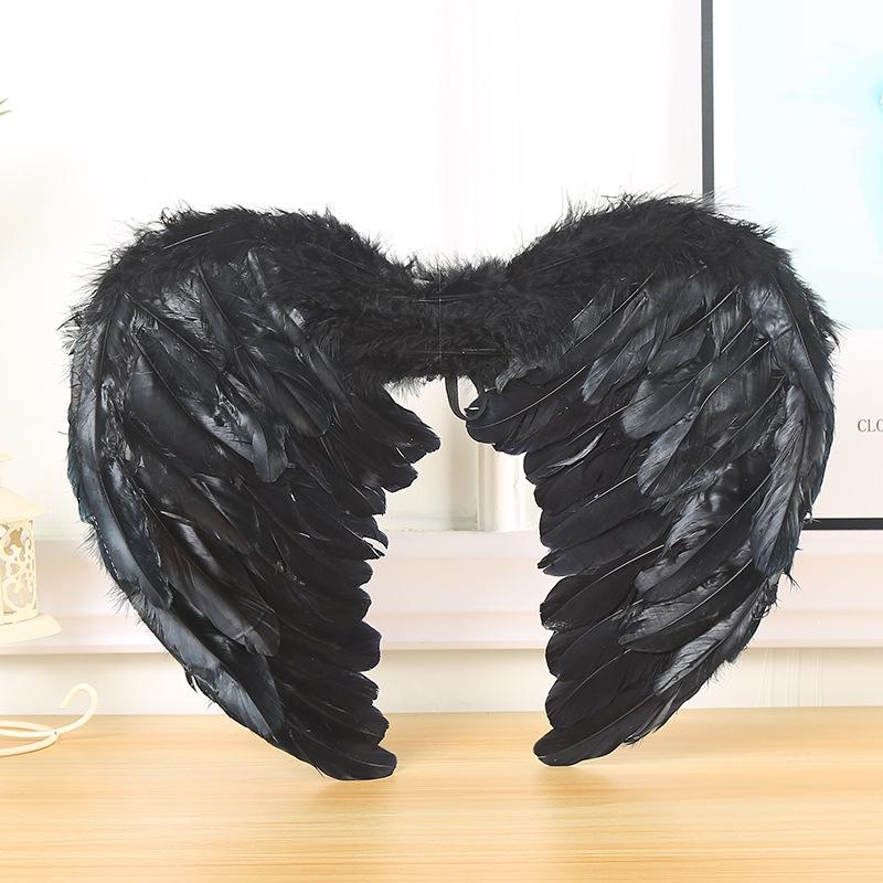 Performance Photography Natural Soft Angel Wings Feather Costume Prop for Halloween