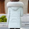 Real Fur Collar Middle Age Women Winter White Duck Down Jackets Vintage Plus Size Parkas Hooded Elegant Thick Warm Short Down Coats Woman Outerwears